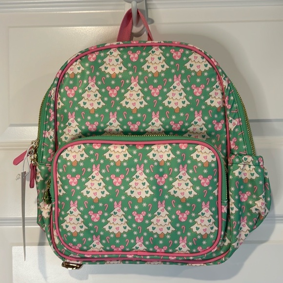 NWT Stoney Clover Lane Mickey and Minnie Mouse Icon Holiday Backpack - Picture 5 of 6